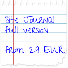 Site Journal Construction Diary from ab 12,50 EUR per license